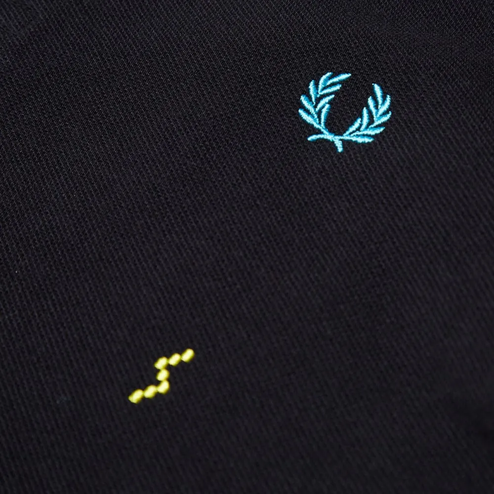 Fred Perry x Space Invaders Black Polo 01