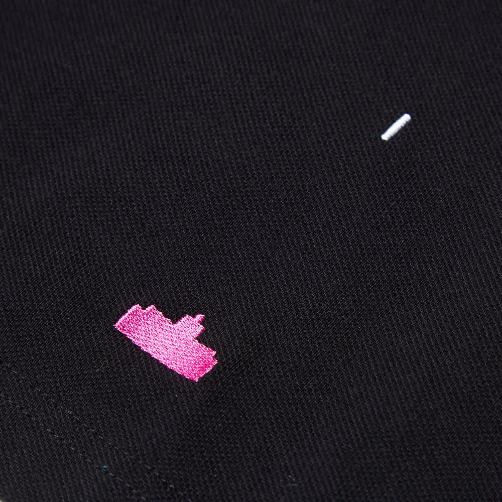 Fred Perry x Space Invaders Black Polo 01