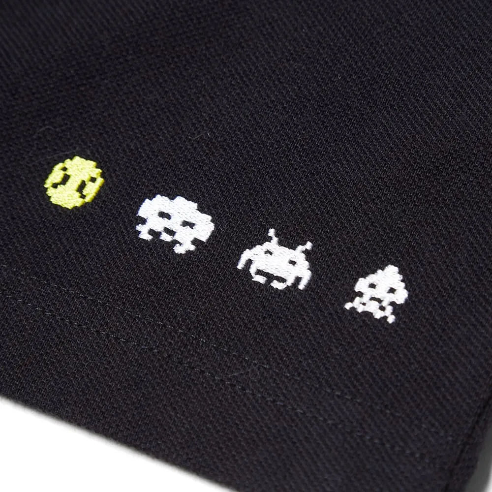 Fred Perry x Space Invaders Black Polo 01