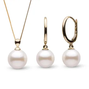 Freshadama Pearl Jewelry Set - Dew Collection Pearl Pendant & Eternal Earrings