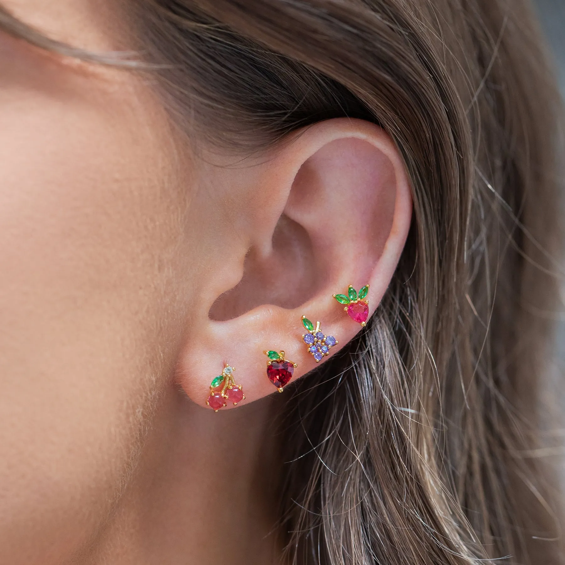 Fruit Basket Stud Earring Collection