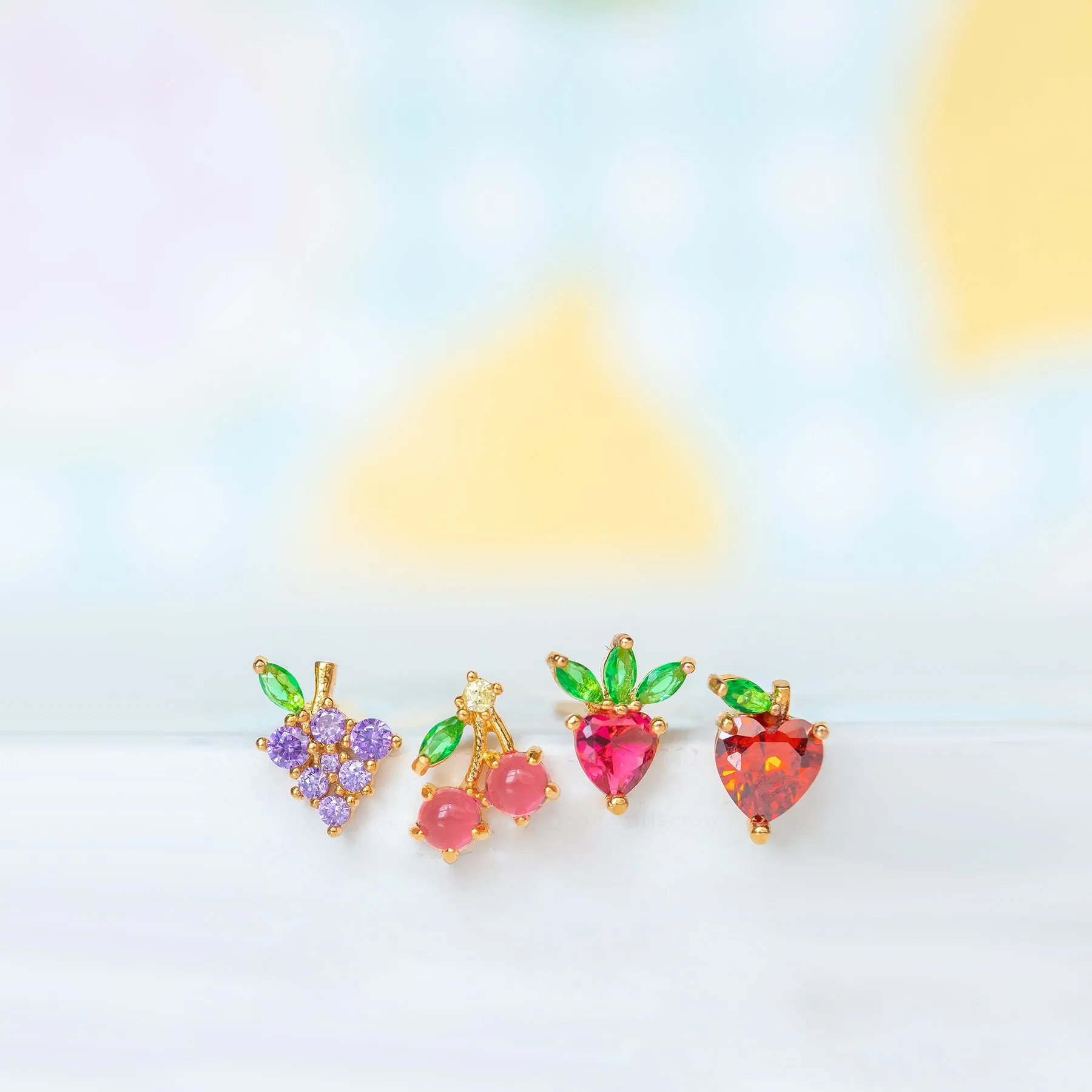 Fruit Basket Stud Earring Collection