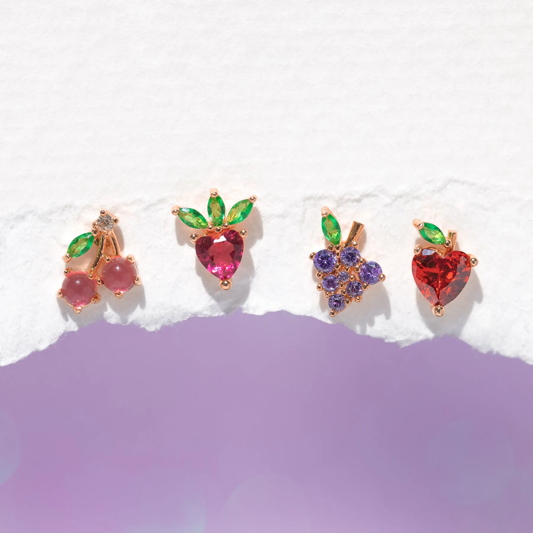 Fruit Basket Stud Earring Collection