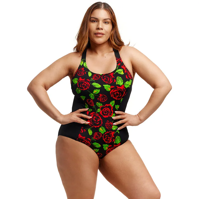 Funkita - Black Rose - Ladies Brace Me Back One Piece