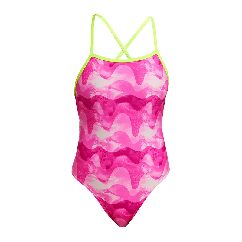 Funkita - Pink Caps - Ladies Eco Tie Me Tight One Piece