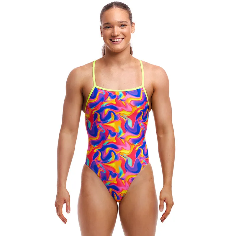 Funkita - Summer Swirl - Ladies Eco Strapped In One Piece