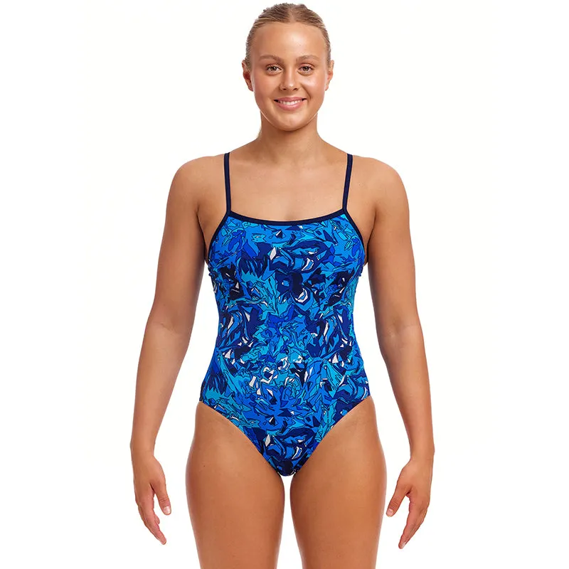 Funkita - True Bluey - Ladies Eco Single Strap One Piece