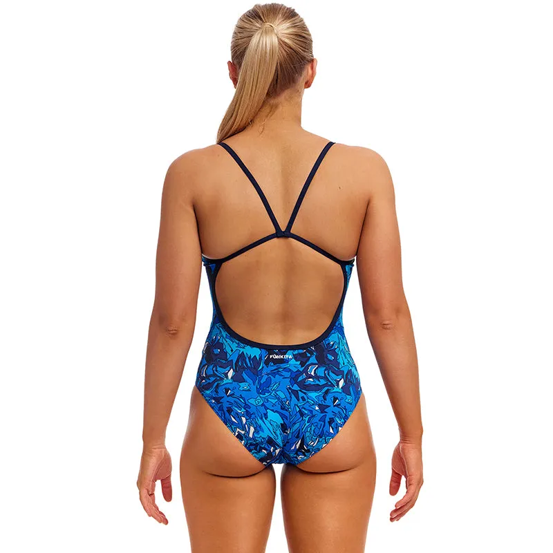 Funkita - True Bluey - Ladies Eco Single Strap One Piece