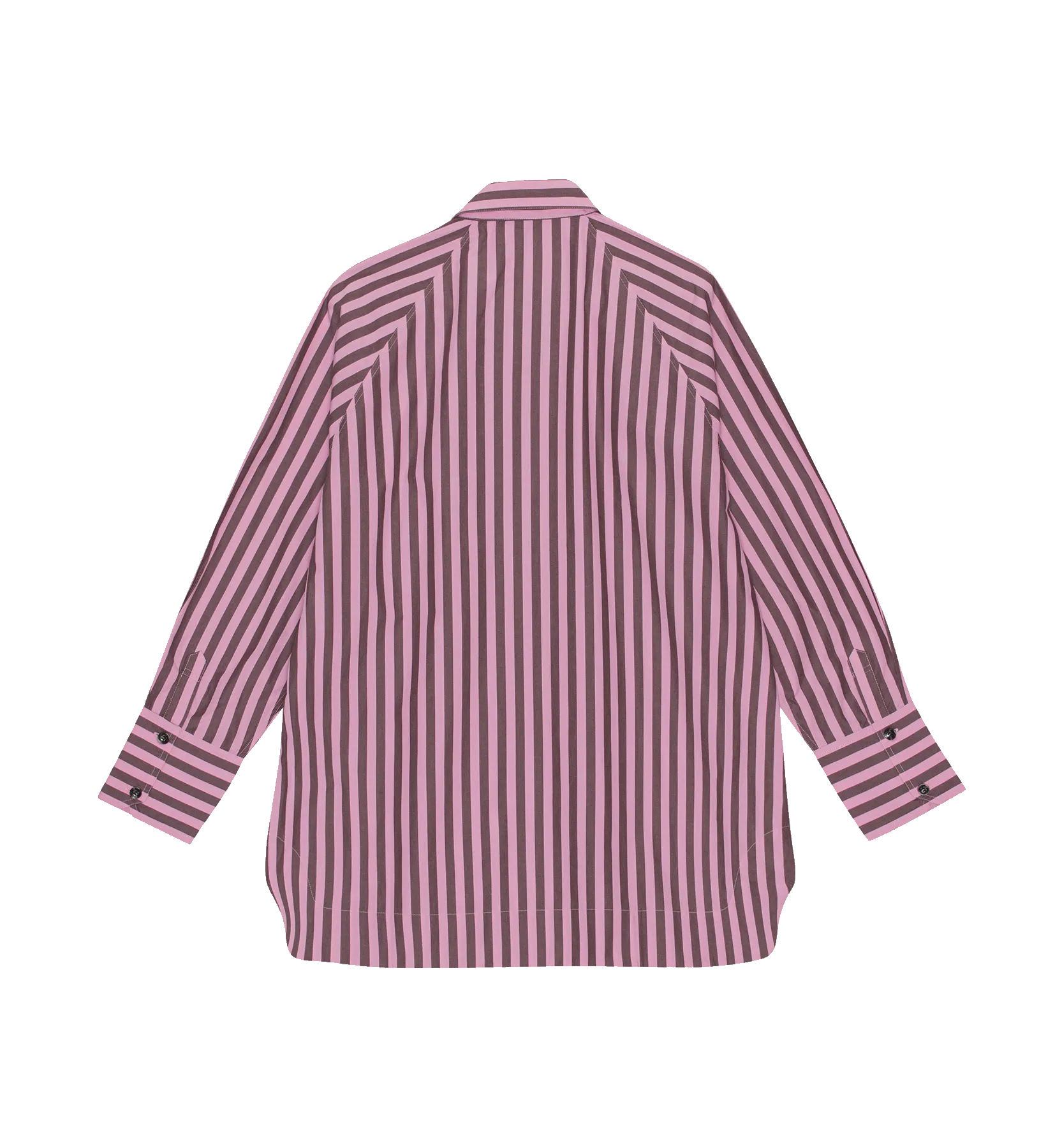 GANNI Stripe Oversized Raglan Shirt