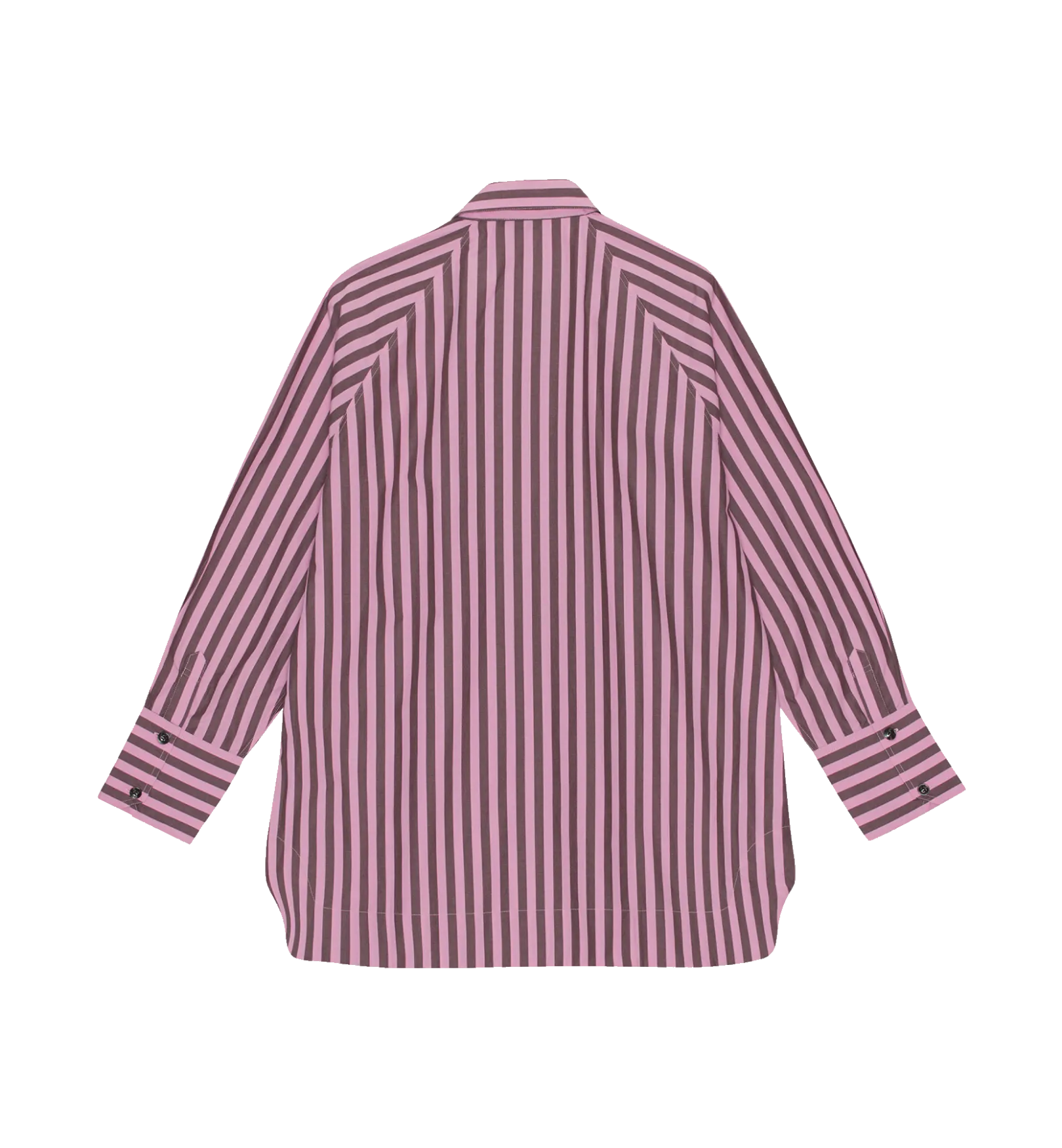 GANNI Stripe Oversized Raglan Shirt