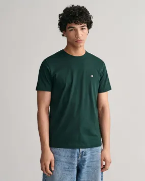 Gant 344157 Mens Reg Shield Ss T-Shirt Green