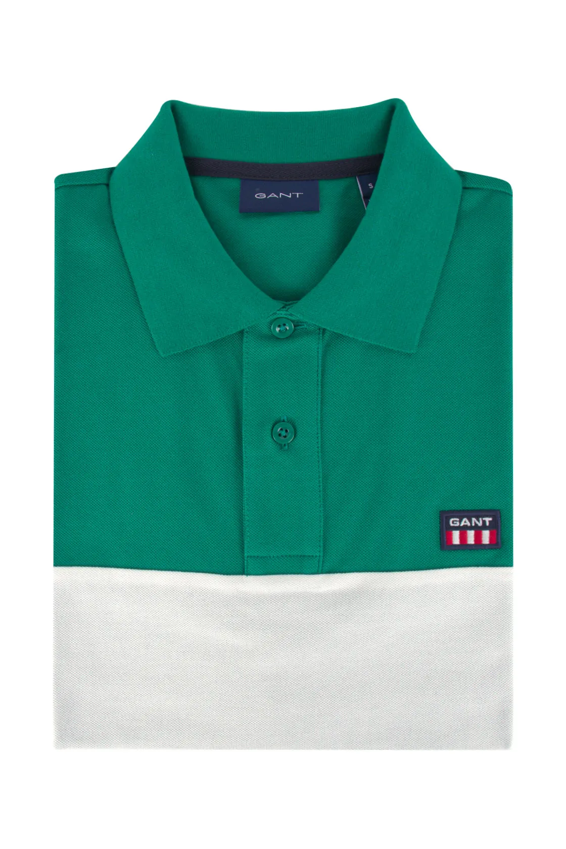 Gant Blocked SS Pique Polo Lush Green