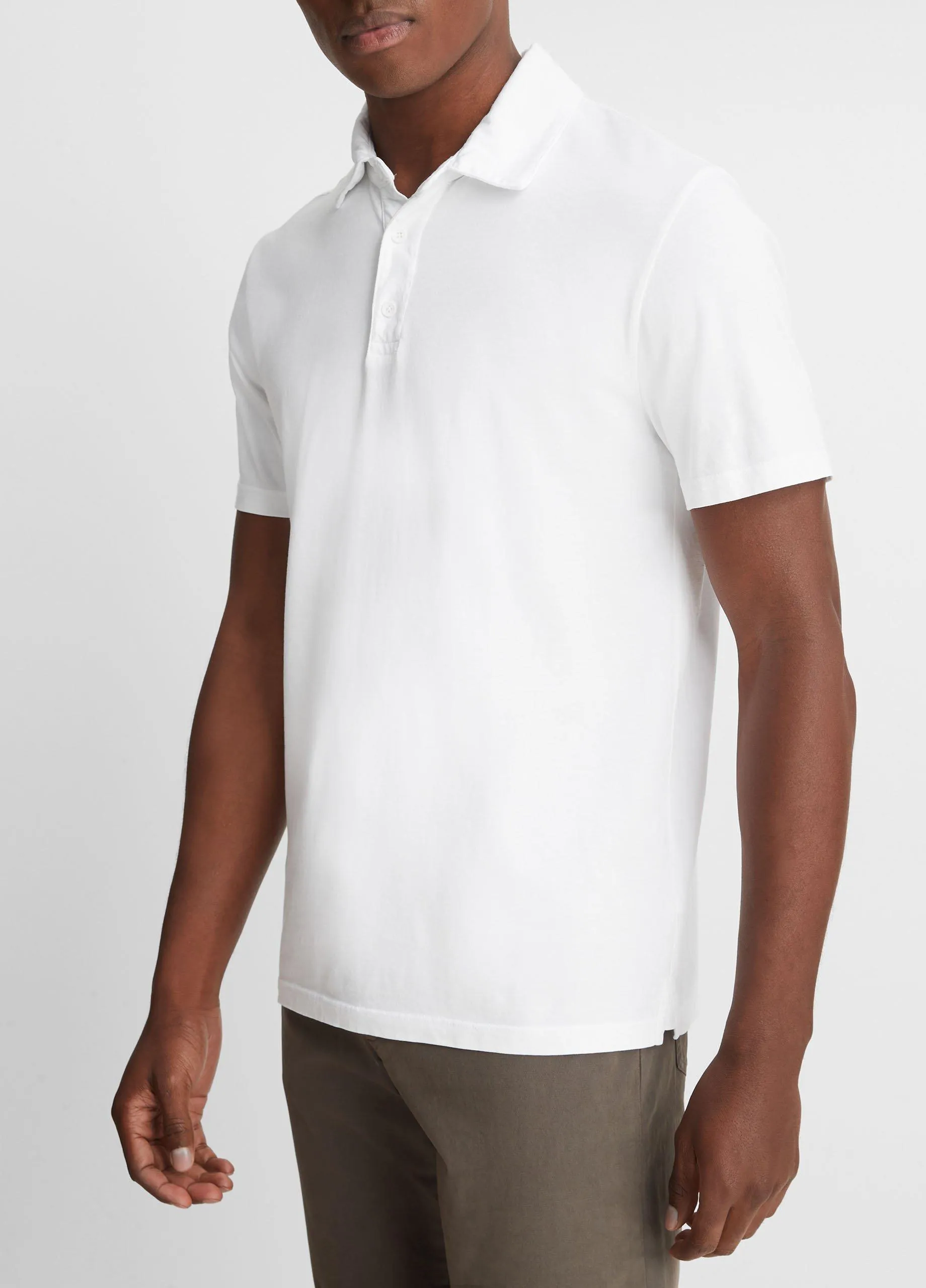 Garment Dye Cotton Polo Shirt