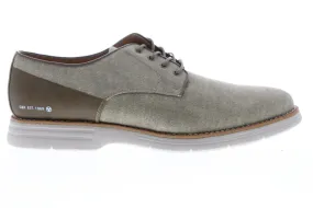 GBX Hammon 137799 Men's Gray Canvas Oxfords Shoes