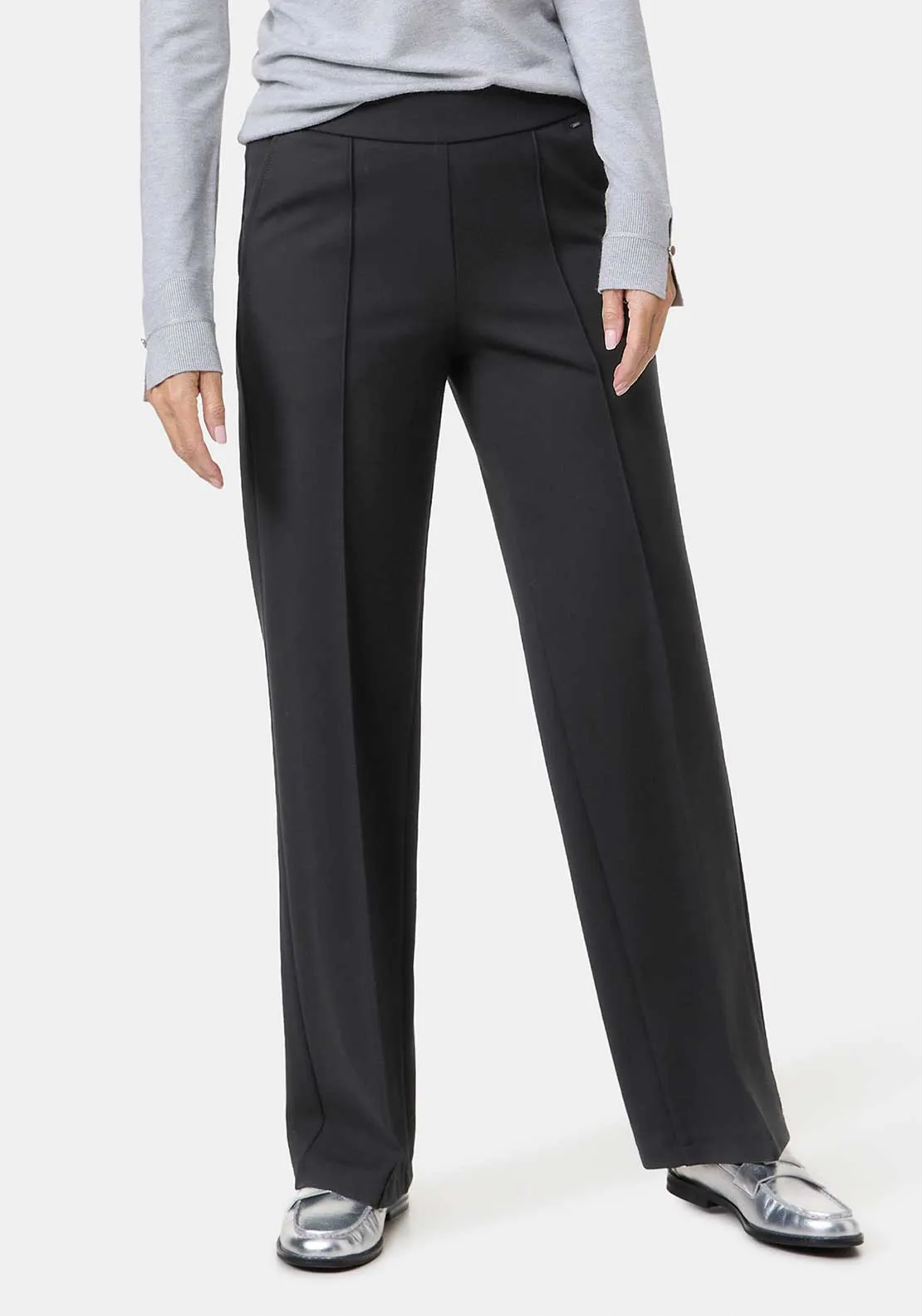 Gerry Weber Straight Leg Trousers, Black