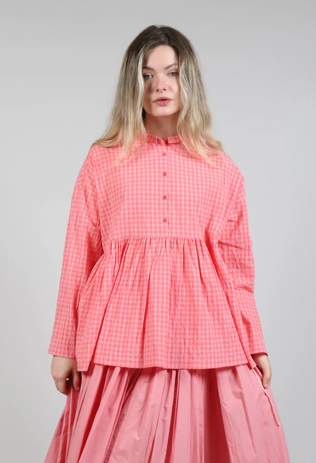 Strawberry Gingham Shirt