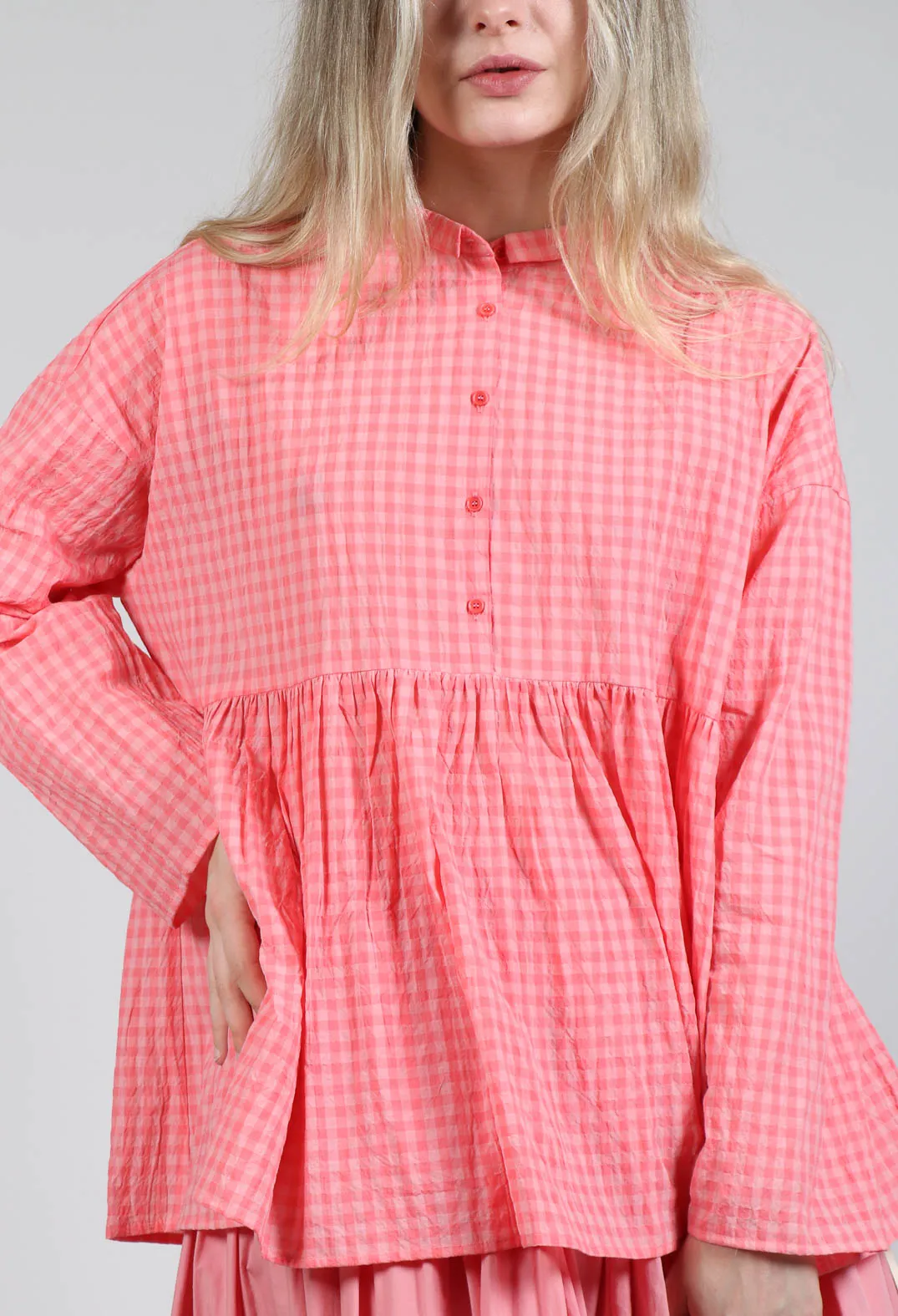 Strawberry Gingham Shirt