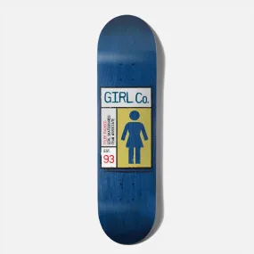 Girl Skateboards - 8.0 Tyler Pacheco Gridbox Skateboard Deck - Blue