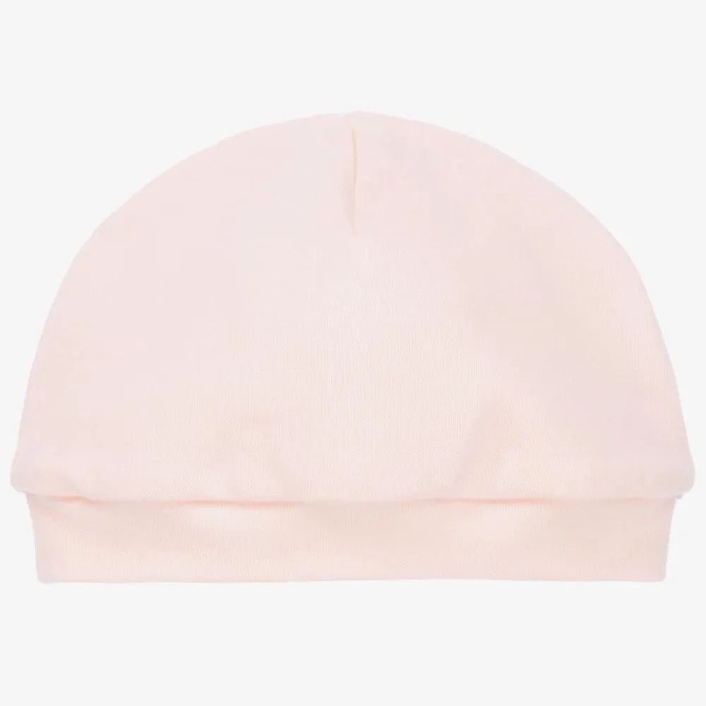 Girls Pink Cotton Baby Hat