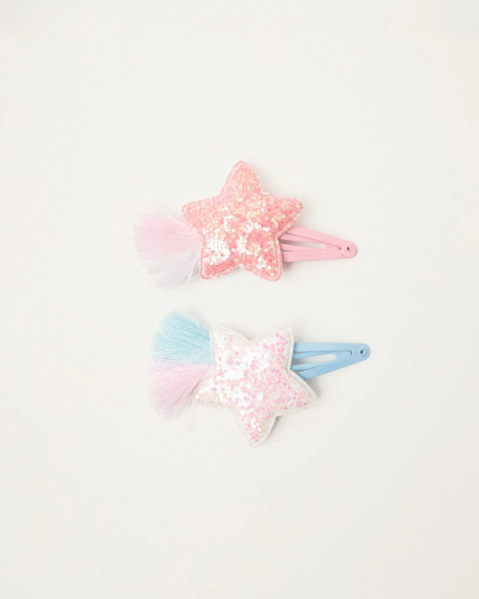 Glittery Stars Clips Set