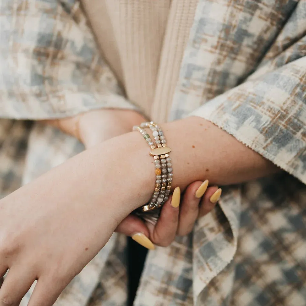 Golden Beaded Bracelet