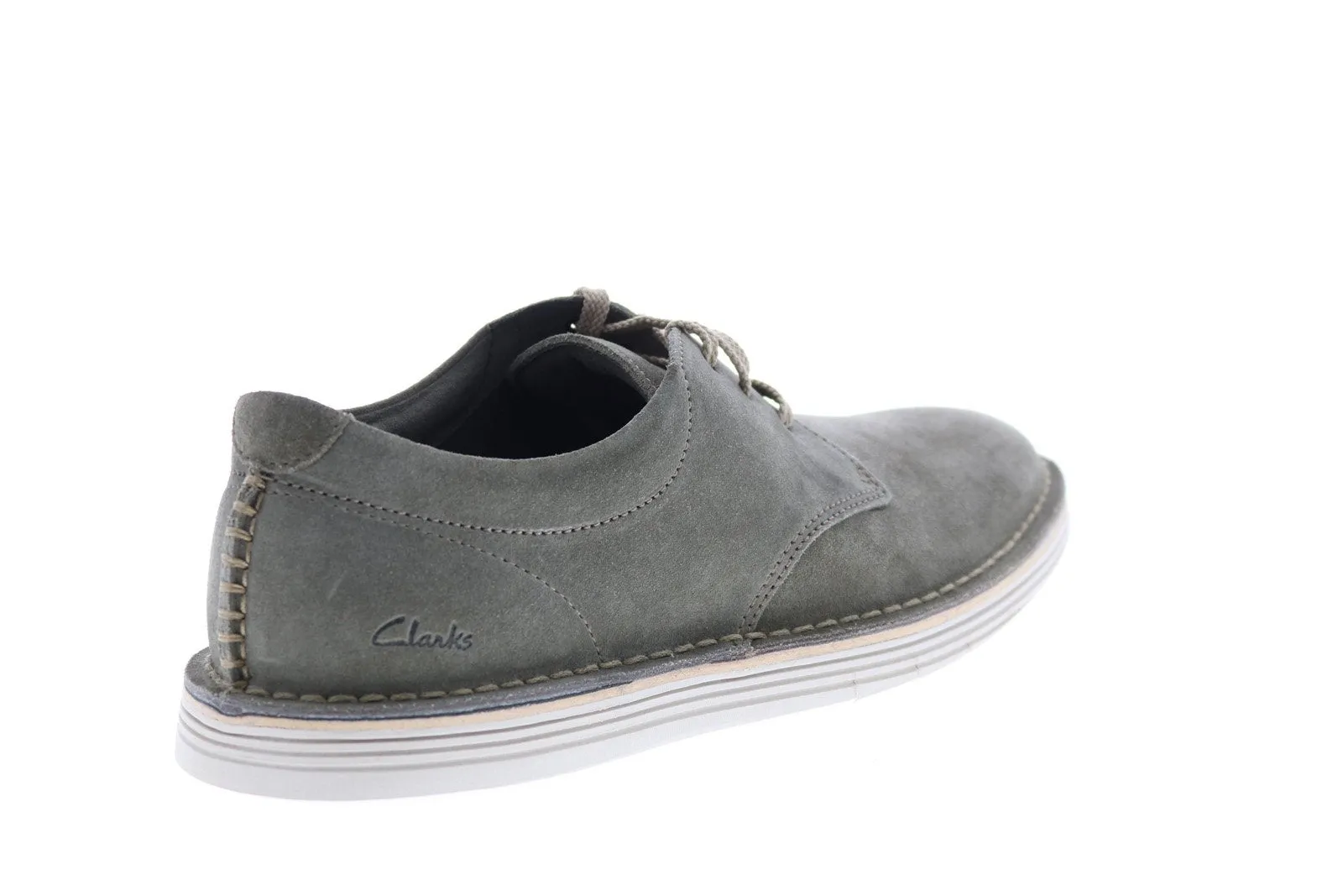 Green Suede Plain Toe Oxfords