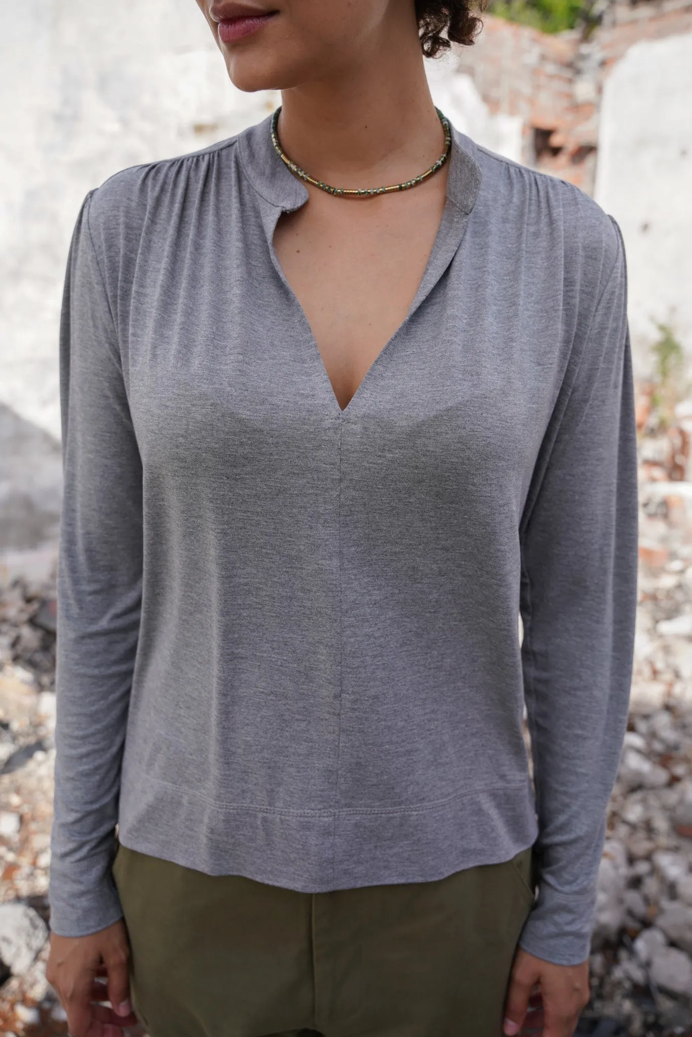 Grey Knit Alex Shirt