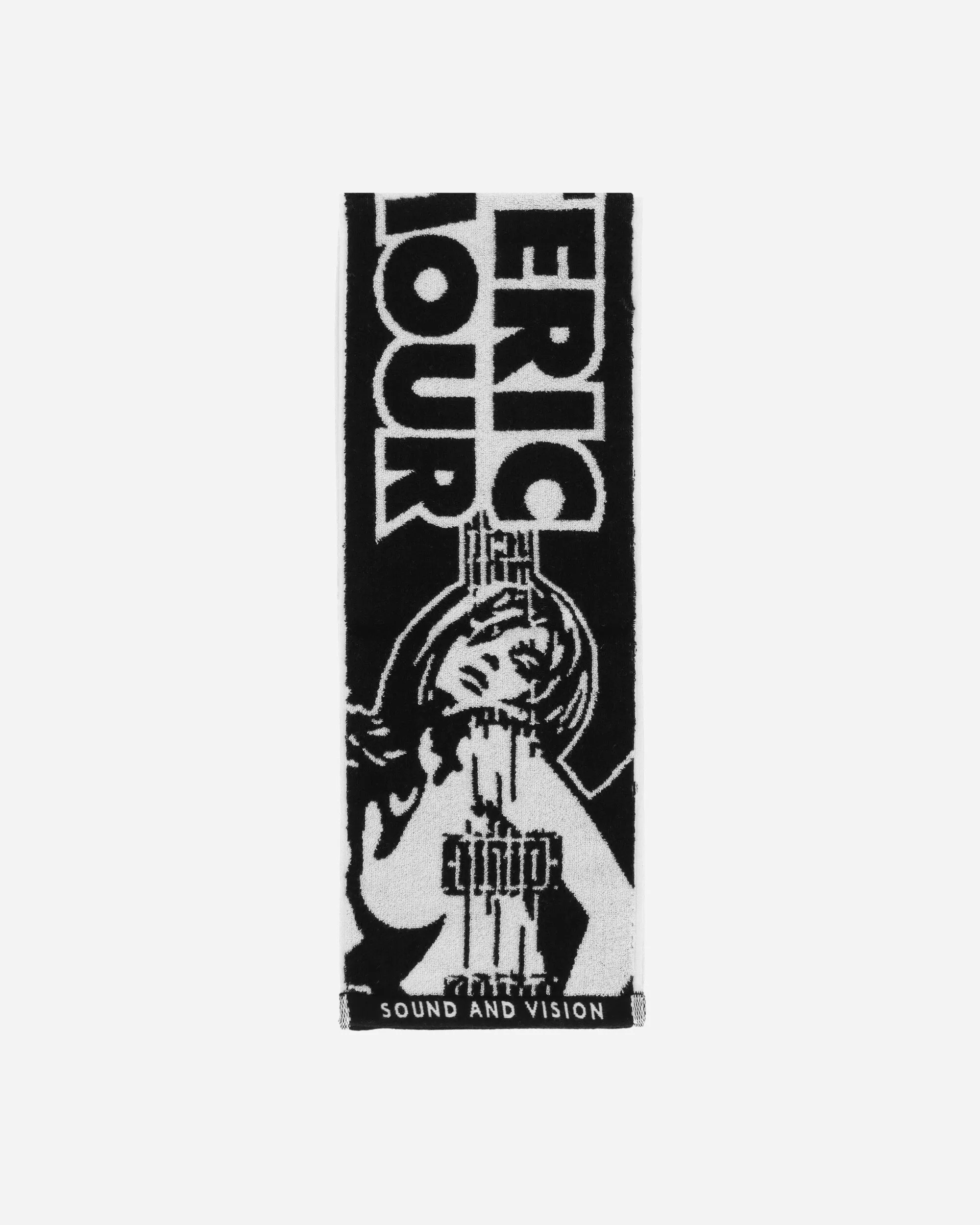 Guitar Girl Sports Towel Black