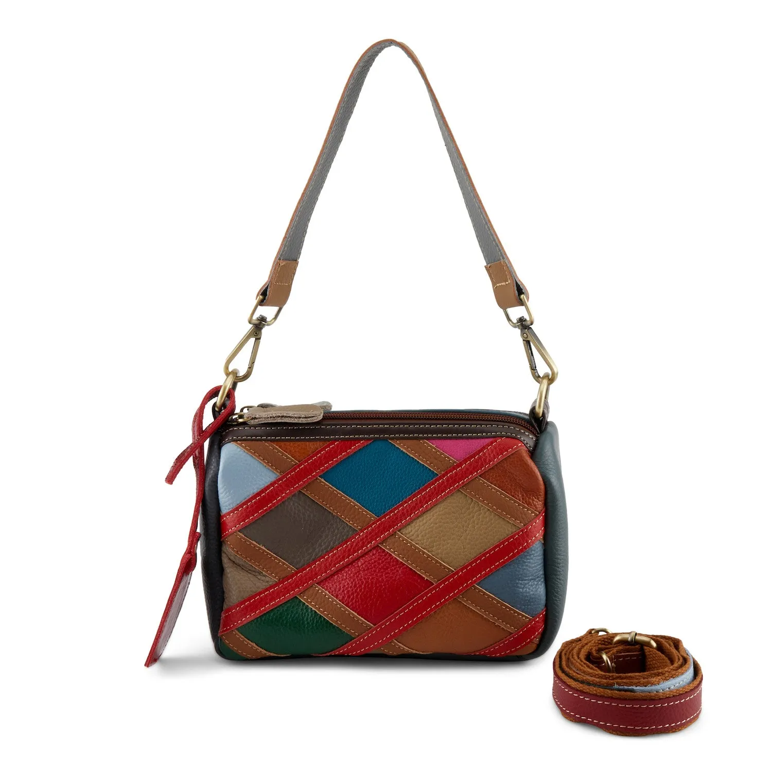  HB Shoulder Bag in Rainbow Leather  