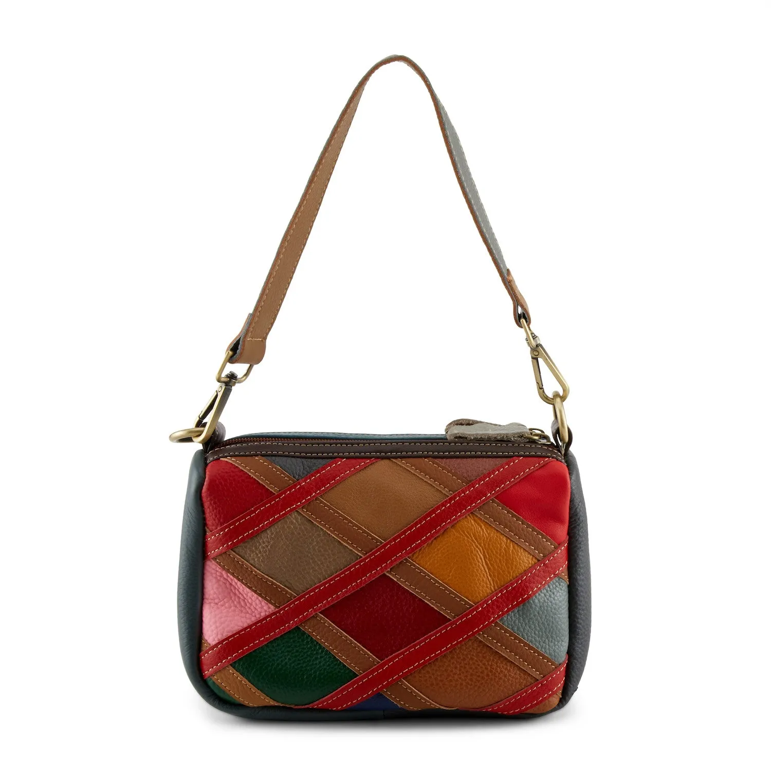  HB Shoulder Bag in Rainbow Leather  