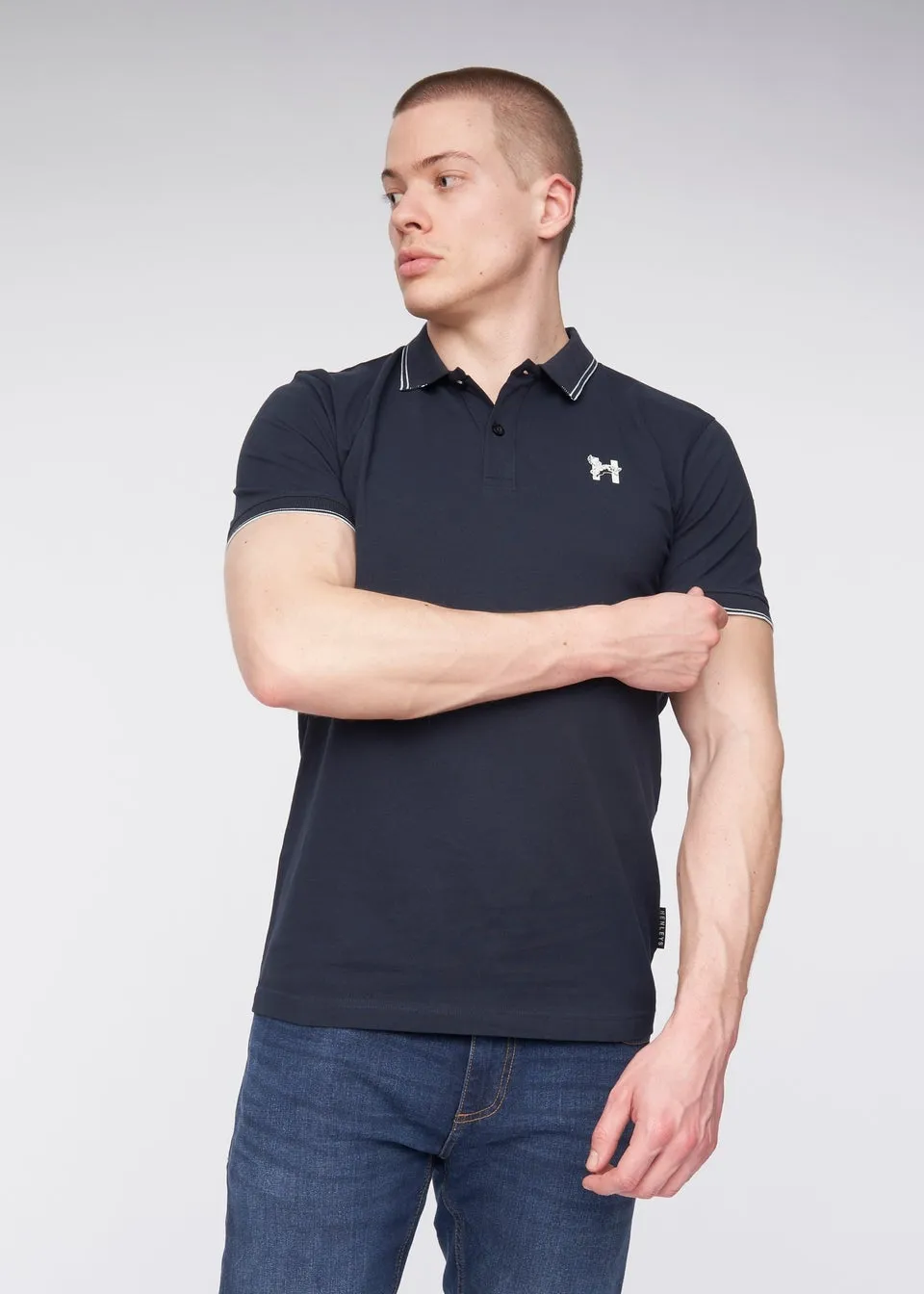 Henleys Navy  Henflare Polo