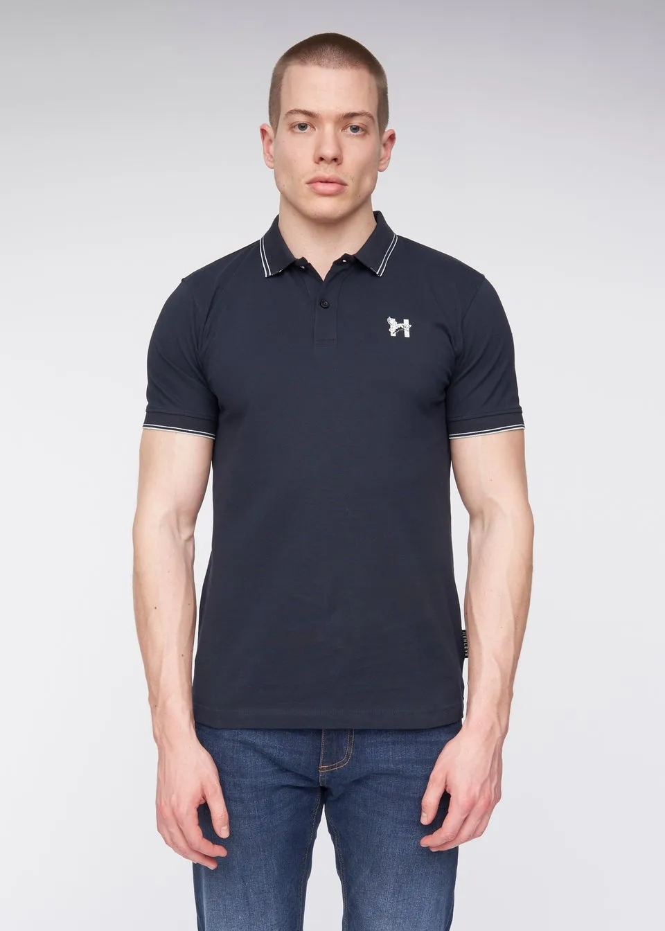 Henleys Navy  Henflare Polo