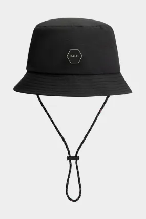 Hexline Badge Bucket Hat Jet Black