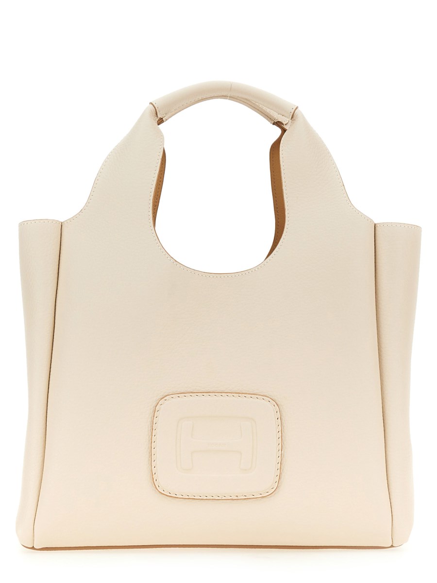 HOGAN    H SMALL LEATHER SHOPPING BAG