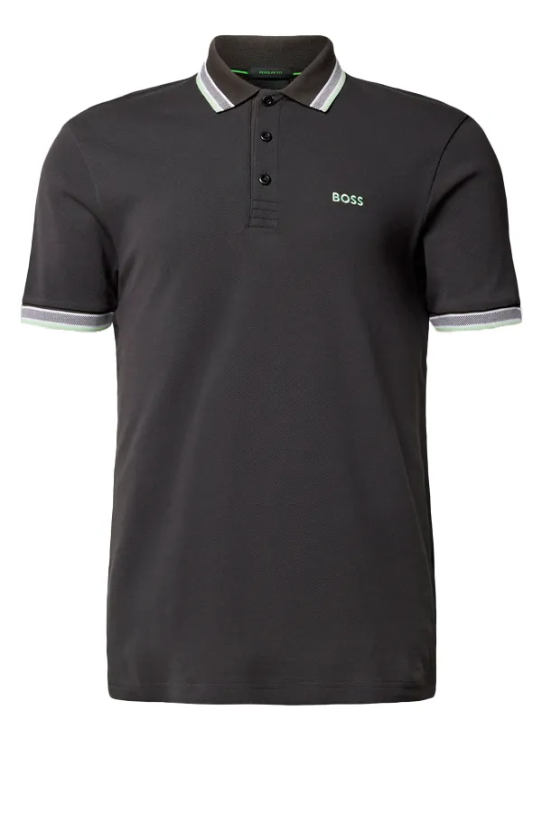 Antracit Contrast Paddy Polo by Hugo Boss