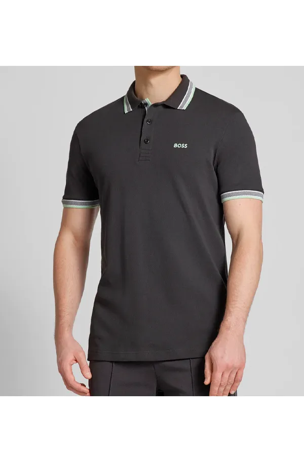 Antracit Contrast Paddy Polo by Hugo Boss