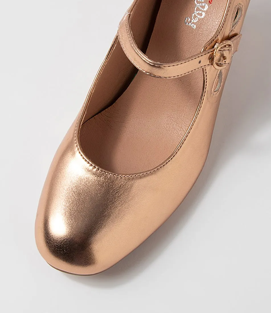 I LOVE BILLY Yeats Rose Gold Mary Jane Heels