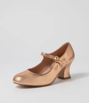 I LOVE BILLY Yeats Rose Gold Mary Jane Heels