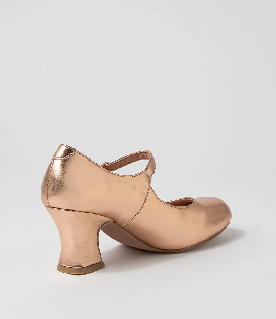 I LOVE BILLY Yeats Rose Gold Mary Jane Heels