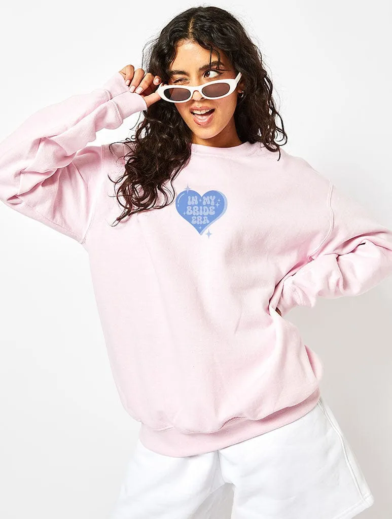 In My Bride Era Sweatshirt In Pink