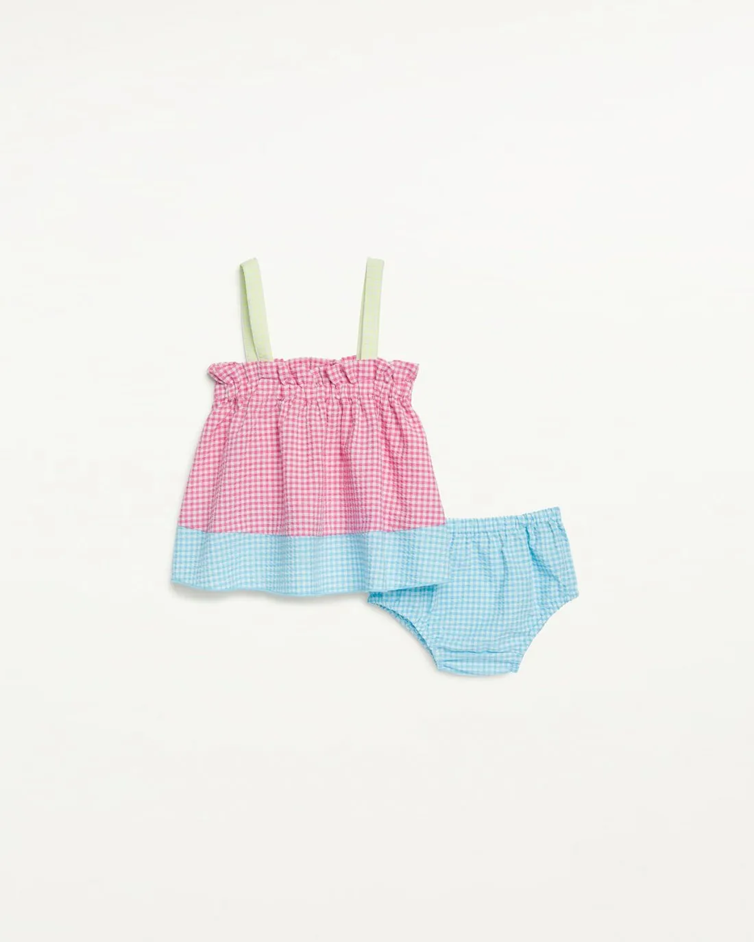 Infant Girl Rose Quartz Gingham Dress