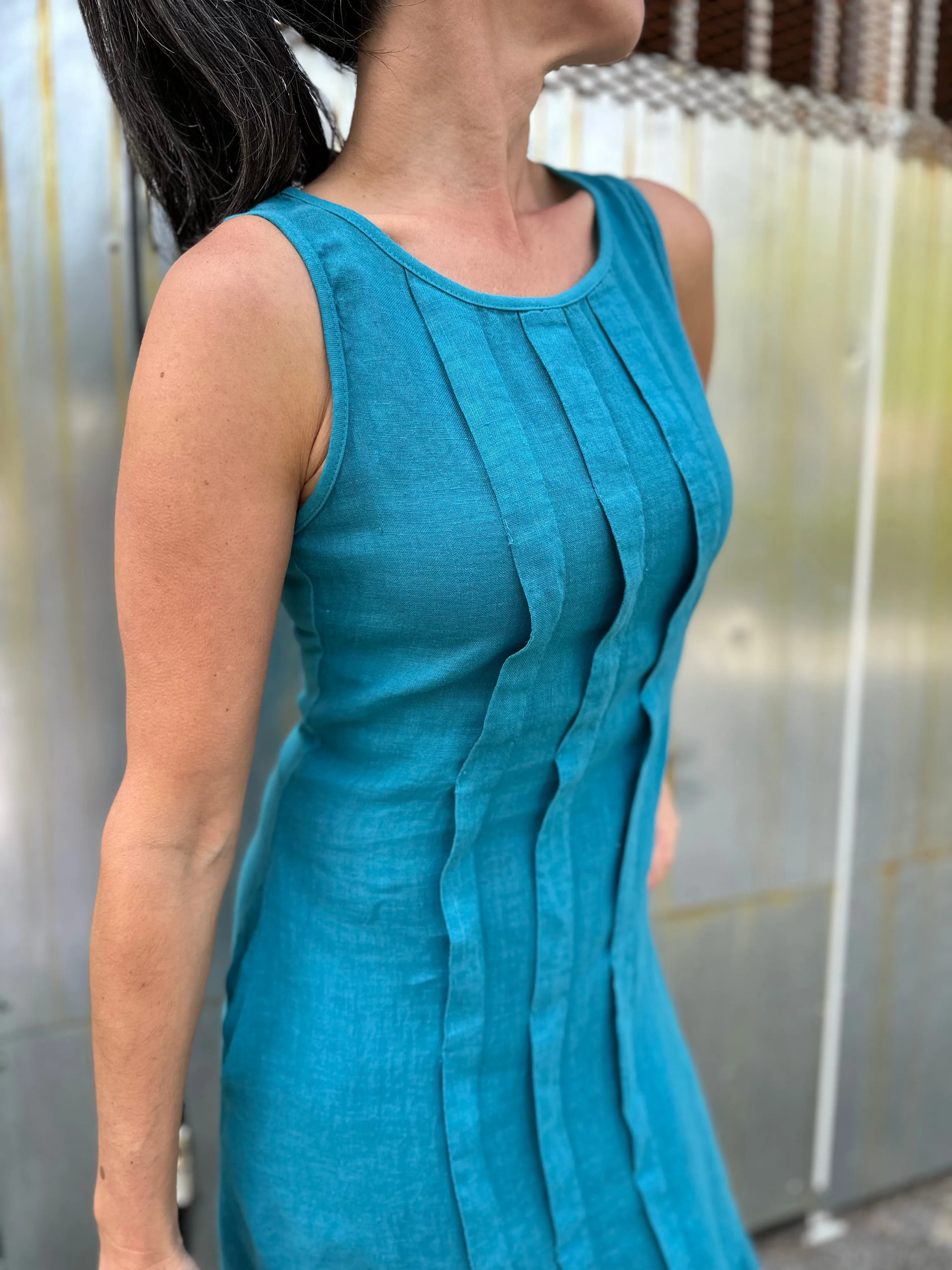 Stylish Caribbean Blue Dress