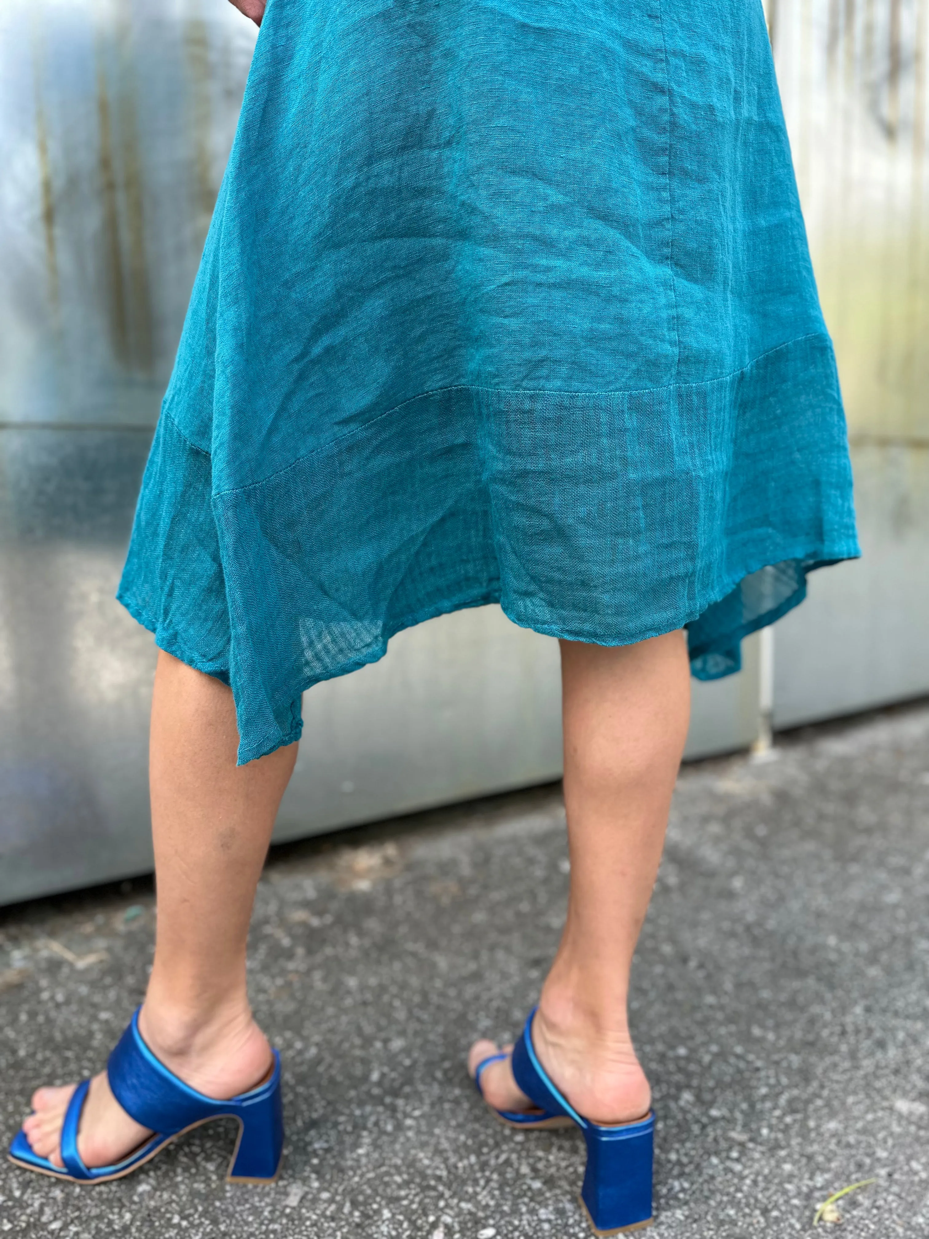 Stylish Caribbean Blue Dress