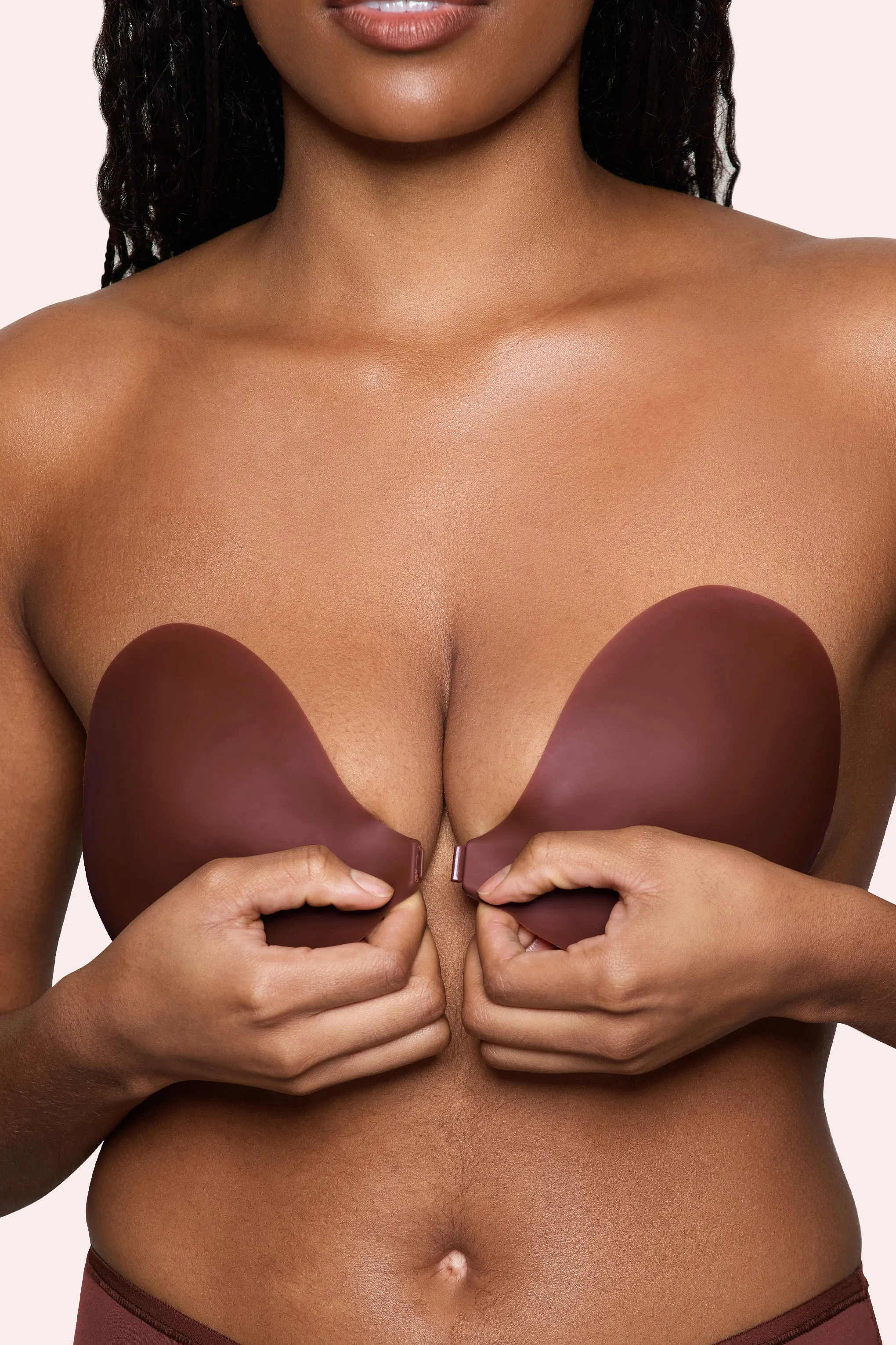 Cocoa Invisible Sticky Bra named Invisibra by Boomba