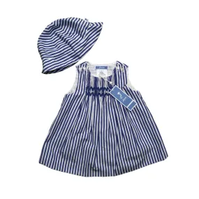 Jacadi Striped Smock Dress Set