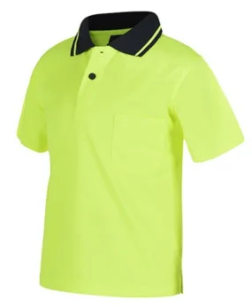 JBs Wear Toddler Hi Vis Polo Shirt Non Cuff Traditional Polo