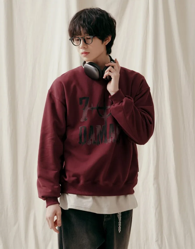 Jemut - DAMAGE OVERFIT SWEATSHIRT