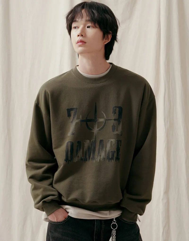 Jemut - DAMAGE OVERFIT SWEATSHIRT