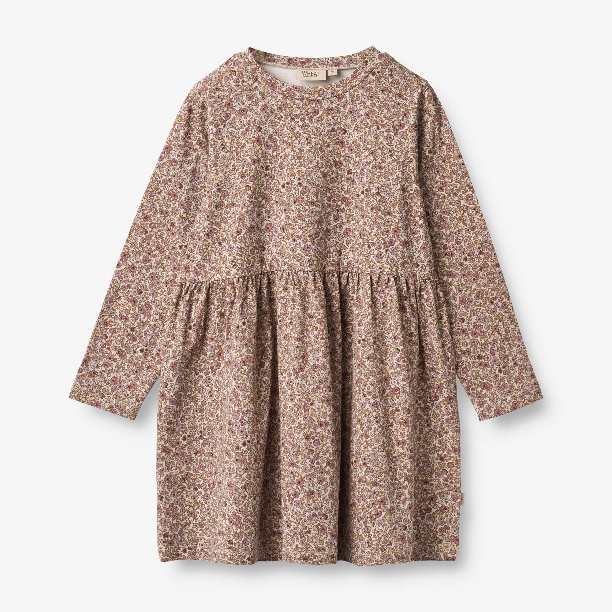 Jersey Dress Sessa - grey rose flowers