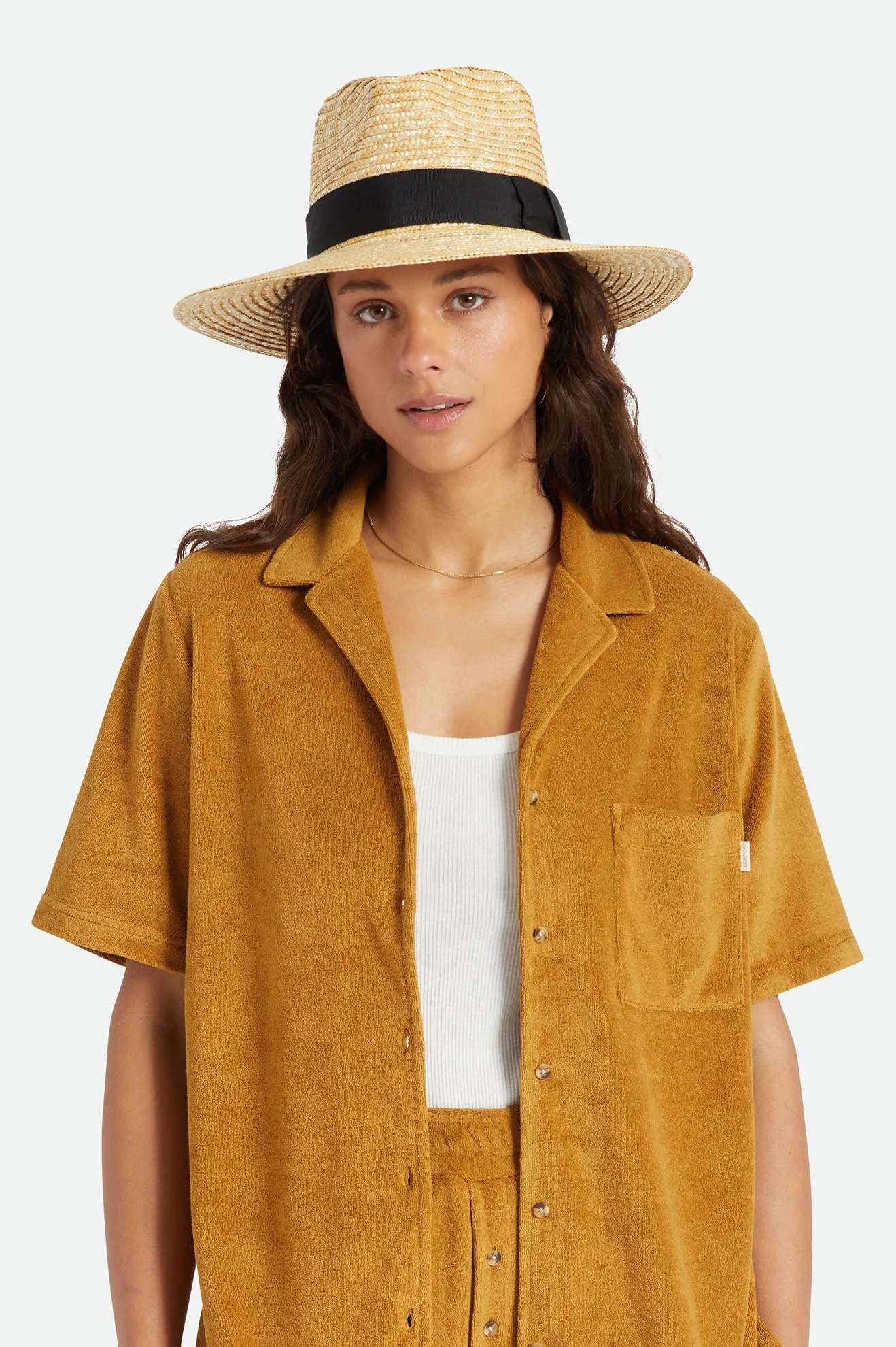 Joanna Short Brim Hat - Honey